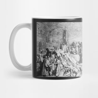 The Plague in Florence, Luigi Sabatelli 1348 Mug